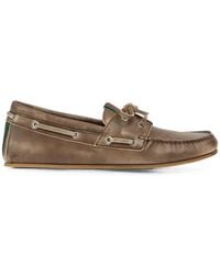Gucci - Web-Stripe Boat Shoes - Lyst