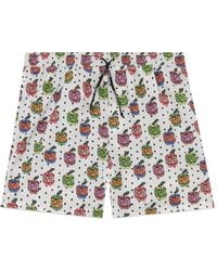 Gcds - Apple-Print Swim Shorts - Lyst