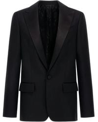 Roberto Cavalli - Satin-Lapel Single-Button Blazer - Lyst