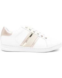 Geox - Jaysen Leather Panelled Lace-Up Sneakers - Lyst