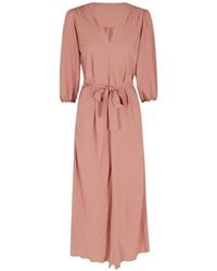 Seventy - Belted V-Neck Dress - Lyst