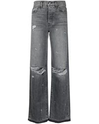 Amiri Gerade Jeans im Distressed-Look - Grau
