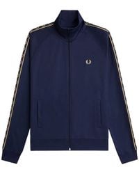 Fred Perry - Zip-Up Embroidered Track Jacket - Lyst