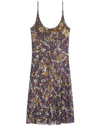 Dries Van Noten - Embroidered Slip Dress - Lyst