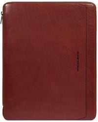 Piquadro - Coque D'Ipad À Plaque Logo - Lyst