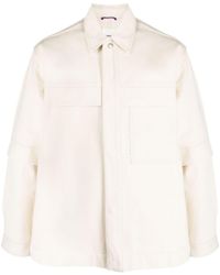 OAMC - Short-sleeve Overlay Cotton Shirt Jacket - Lyst