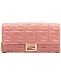 Fendi - Bolso mini con logo FF - Lyst