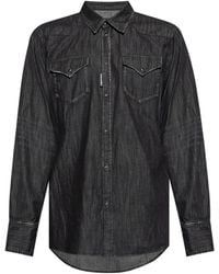 DSquared² - Long-Sleeved Denim Shirt - Lyst