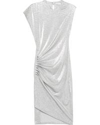 Rabanne - Draped Asymmetric Mini Dress - Lyst