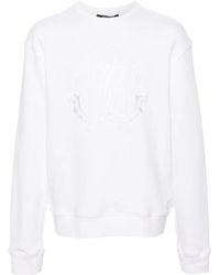 Roberto Cavalli - Logo-Embroidered Cotton Sweatshirt - Lyst
