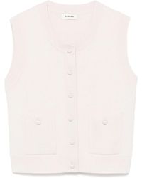 Sandro - Chaleco de punto bouclé - Lyst