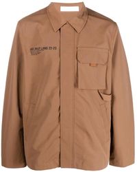 Helmut Lang - Utility-Jacke Mit Logo-Print - Lyst