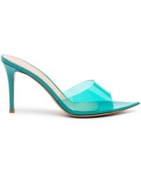 Gianvito Rossi - Turquoise Elle 85mm Sandals - Lyst