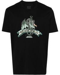 Givenchy - Dragon-print Cotton T-shirt - Lyst