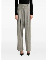 Marella - Pleated Check Trousers - Lyst