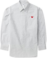 Doublet - Robot Shoulder Striped Cotton Shirt - Lyst