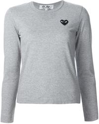 COMME DES GARÇONS PLAY - Heart Cotton Long-sleeve T-shirt - Lyst