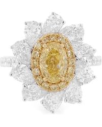 HYT Jewelry - ダイヤモンド リング 18kホワイトゴールド&イエローゴールド - Lyst