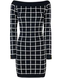 Elisabetta Franchi - Jurk Met Logo-Jacquard - Lyst