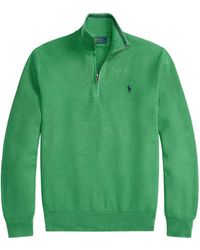 Polo Ralph Lauren - Quarter-Zip Cotton Sweater - Lyst