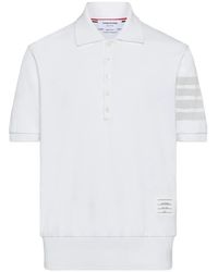 Thom Browne - 4-Bar Cotton Pique Polo Shirt Clothing - Lyst