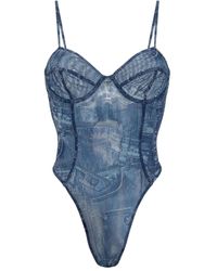 DIESEL - プリント ボディスーツ - Lyst