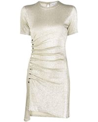 Rabanne - Robe Short Dress Silver/gold - Lyst