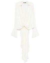 Amen - Draped Asymmetric-Hem Dress - Lyst