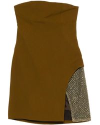 The Attico - Mesh-Panelled Minidress - Lyst