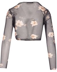 Mar De Margaritas - Top A Fiori - Lyst