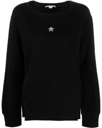 Stella McCartney - Sweatshirt mit Kristallen - Lyst