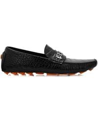 Philipp Plein - Mocasines drive con efecto de piel de cocodrilo - Lyst