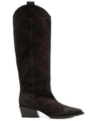 Poeve - Pointed-Toe Pull-On Boots - Lyst