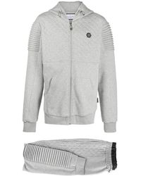 Philipp Plein - Quilted Cotton Tracksuit Set - Lyst