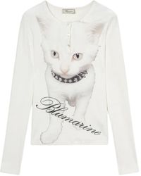 Blumarine - Camiseta estampada - Lyst