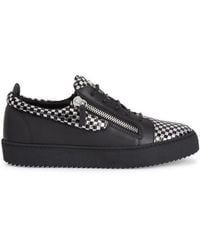 Giuseppe Zanotti - Frankie Check-Pattern Sneakers - Lyst