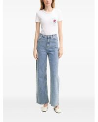 Iceberg - Poppy-Print Cotton T-Shirt - Lyst
