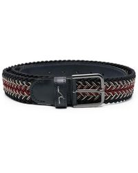 Paul & Shark - Woven Leather Belt - Lyst