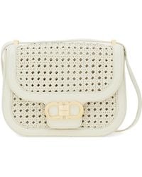 Ferragamo - Double Gancini North-South Cross Body Bag - Lyst