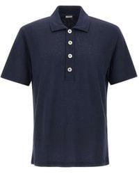 Eleventy - Buttoned Short-Sleeve Polo Shirt - Lyst