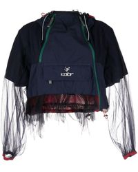 Kolor - Logo-print Hooded Blouson Jacket - Lyst