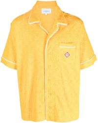 Casablancabrand - Logo-patch Short-sleeve Shirt - Lyst