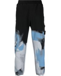 Stone Island - Motion Saturation Abstract-print Track Pants - Lyst