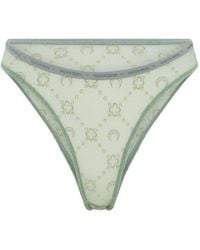 Marine Serre - String Met Monogram En Mesh - Lyst