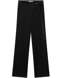 The Attico - Pantalon À Détail Portefeuille En Laine À Empiècements - Lyst