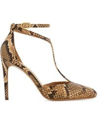 Ferragamo - Damen T-Strap-Pumps Größe .5 - Lyst