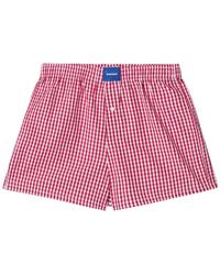 DAGGER - Gingham-Check Boxers - Lyst