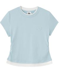 B+ AB - Gathered Layered T-Shirt - Lyst