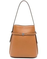 TOTEME - "Belted" Leather Bucket Bag - Lyst