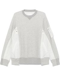 Sacai - パネル スウェットシャツ - Lyst